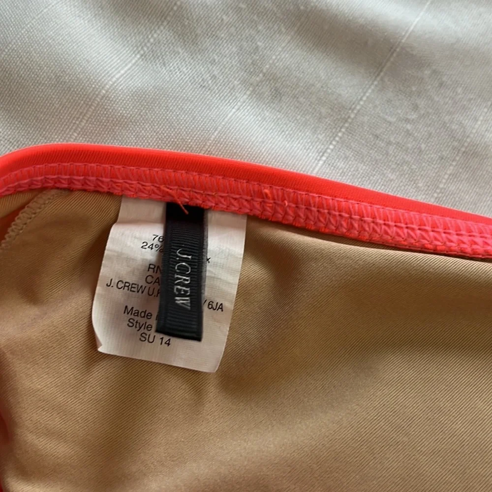 J. Crew Shattered Swirl triangle bikini bright multicolored swimsuit Size XS